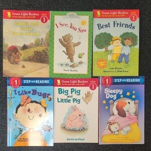 Beginner Reader Kindergarten/ First Grade Set Of 6 Books